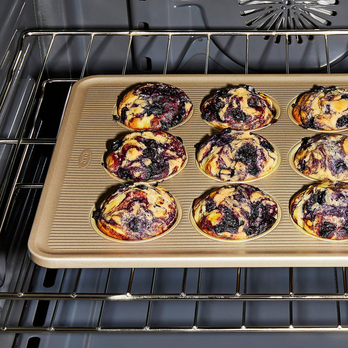 Dishwasher-safe convenience demonstrated on OXO Good Grips bakeware