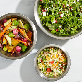 OXO Good Grips dishwasher-safe bowls simplify cleanup after cooking and baking.