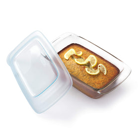 OXO glass loaf pan is dishwasher safe and BPA-free.