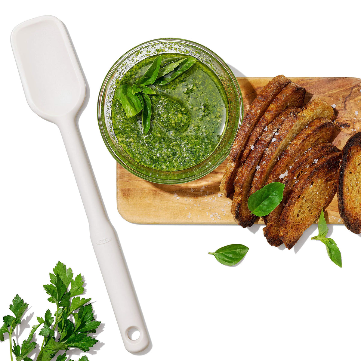 OXO dishwasher-safe design simplifies cleanup after cooking sessions.