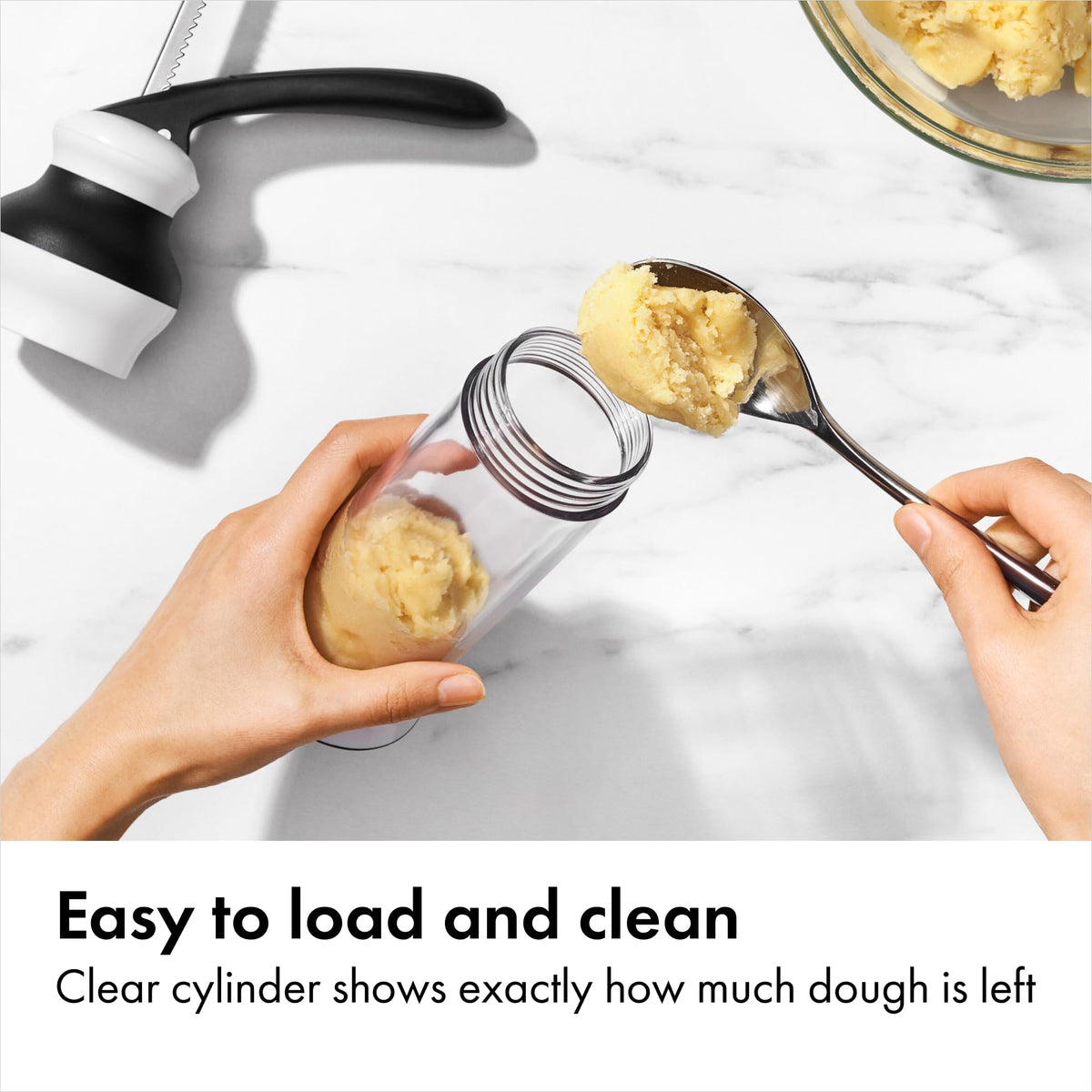 OXO Good Grips disk fleur-de-lis for festive cookies.