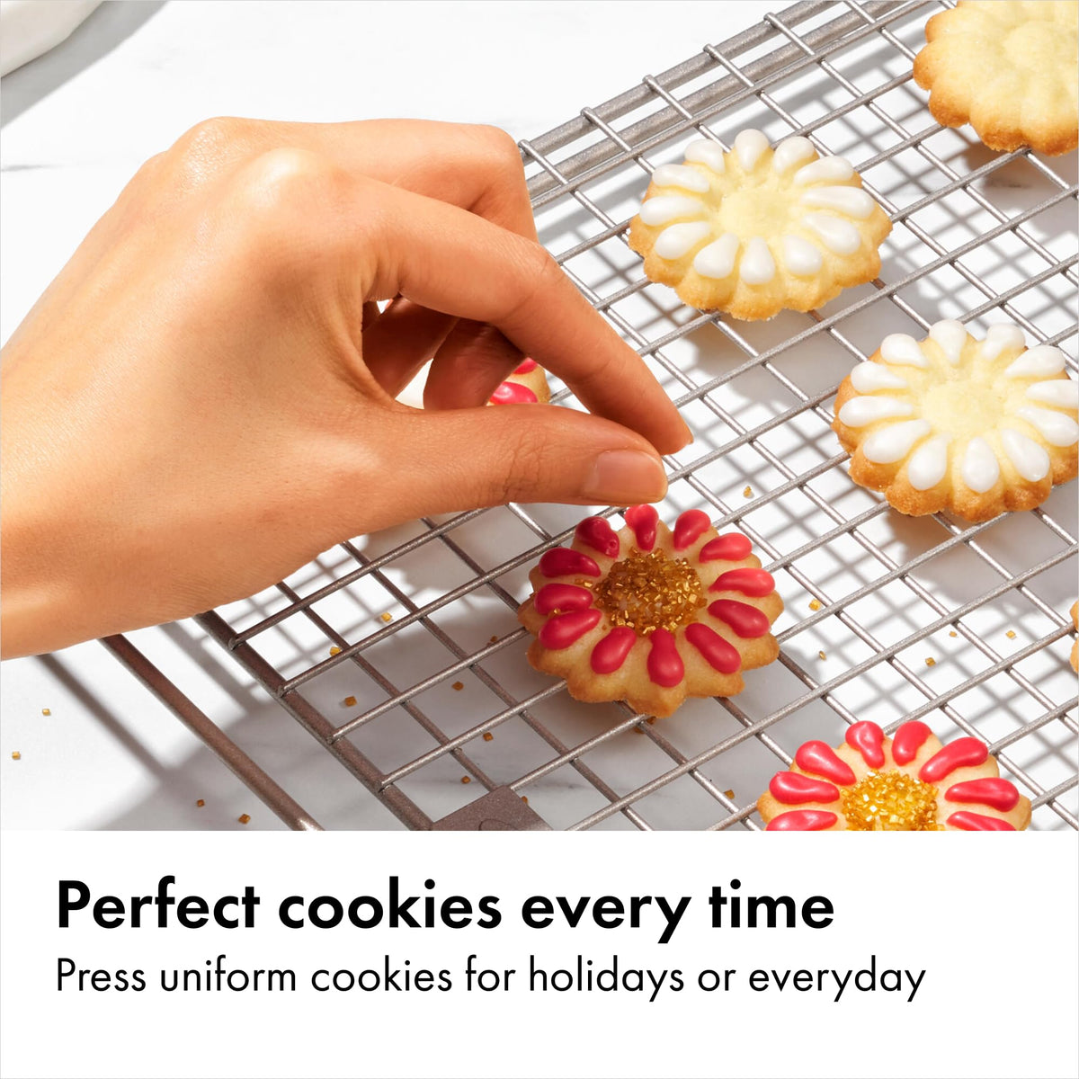 OXO Good Grips disk sunflower for warm, cheerful patterns.