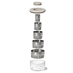 OXO Good Grips 2.5-inch cutter with scalloped edge for larger tarts.