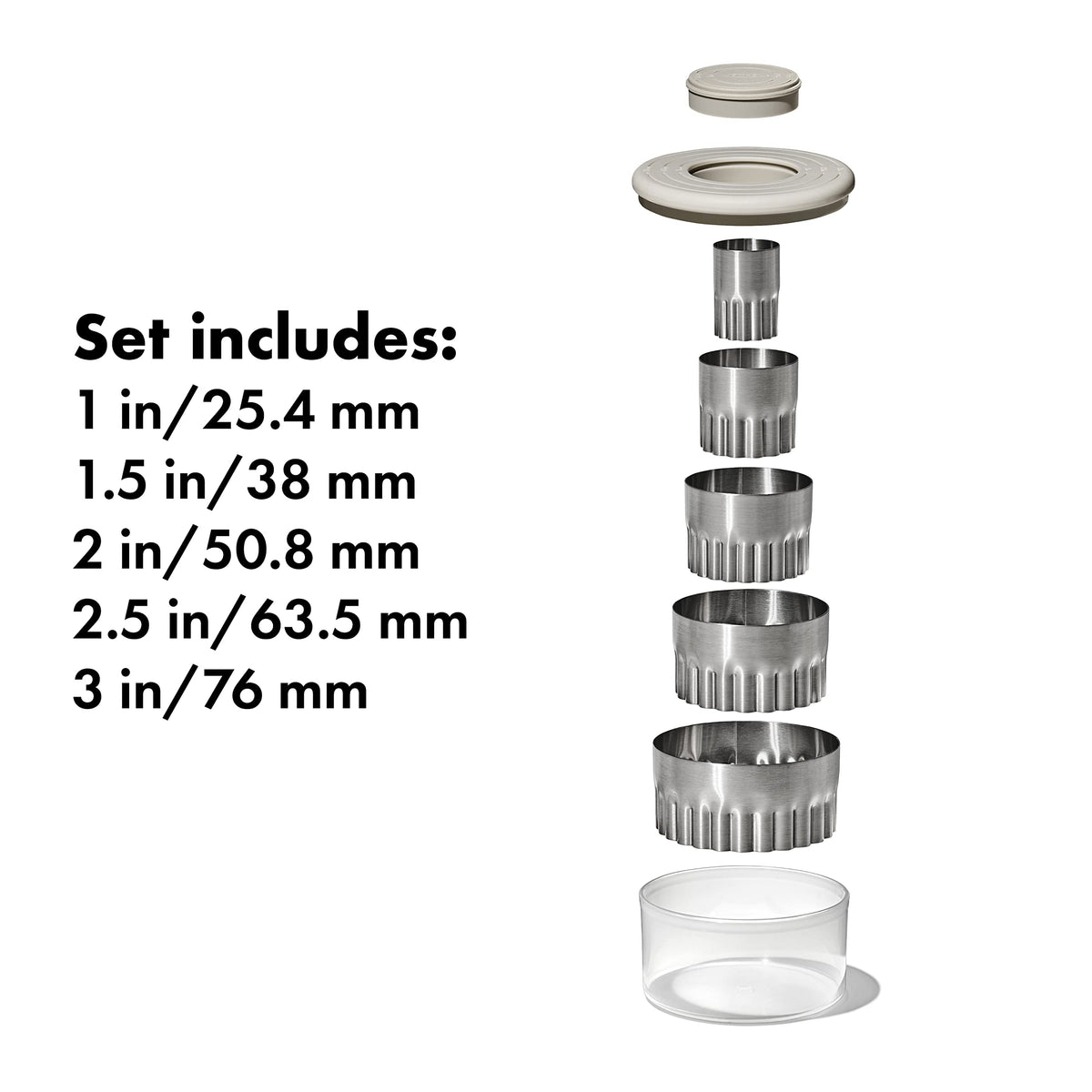 OXO Good Grips 3-inch cutter ideal for larger cookies.