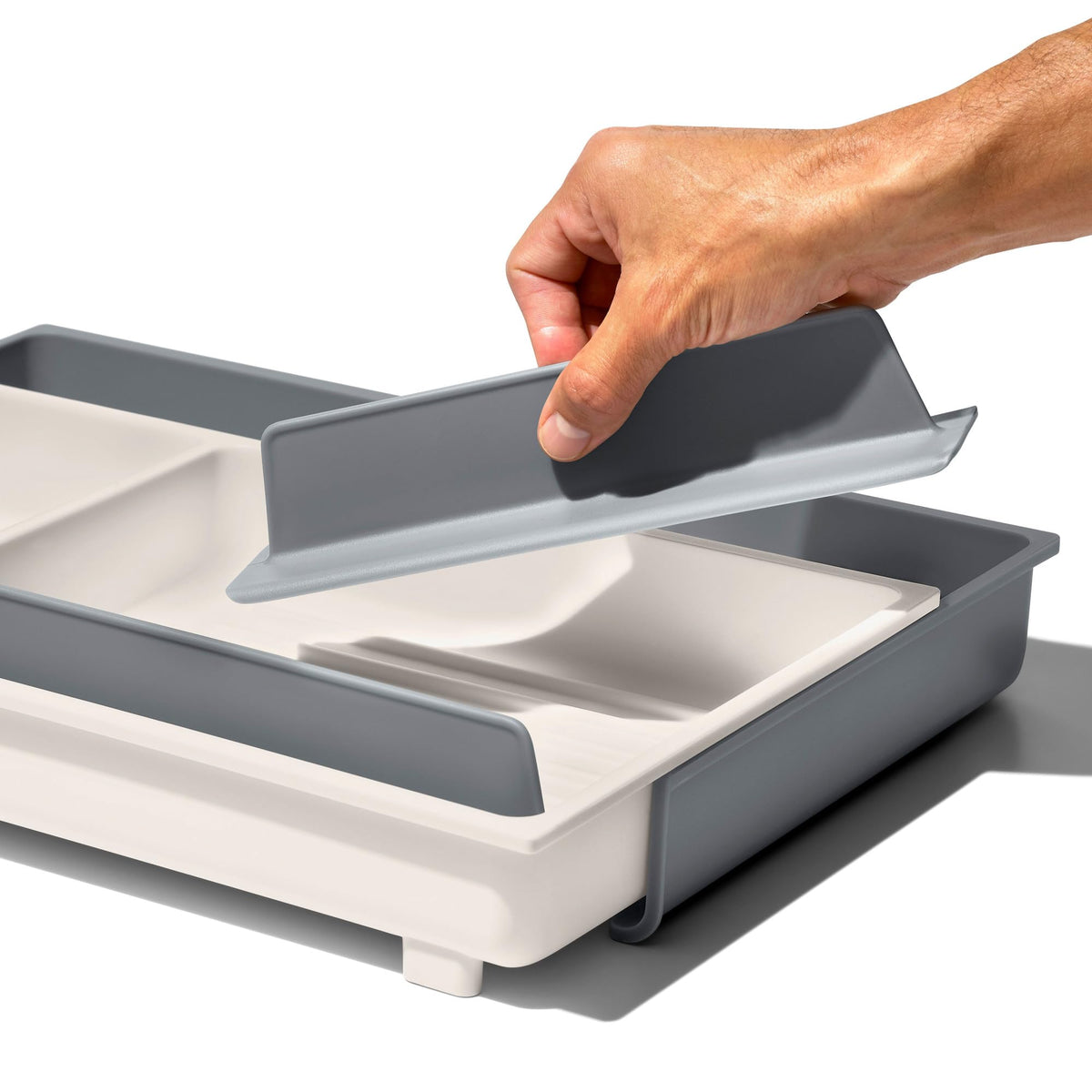 OXO Good Grips Drawer square corners eliminate gaps for a clean look in drawers
