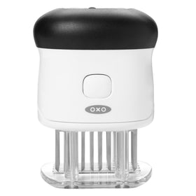 OXO Good Grips Easy-Clean Bladed Meat Tenderizer with blade pockets for even tenderizing.