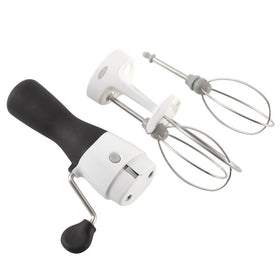OXO Good Grips Egg Beater crank action for airy mixtures with effortless control.