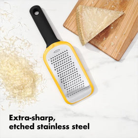 OXO Good Grips Etched Medium Grater soft handle for comfortable use