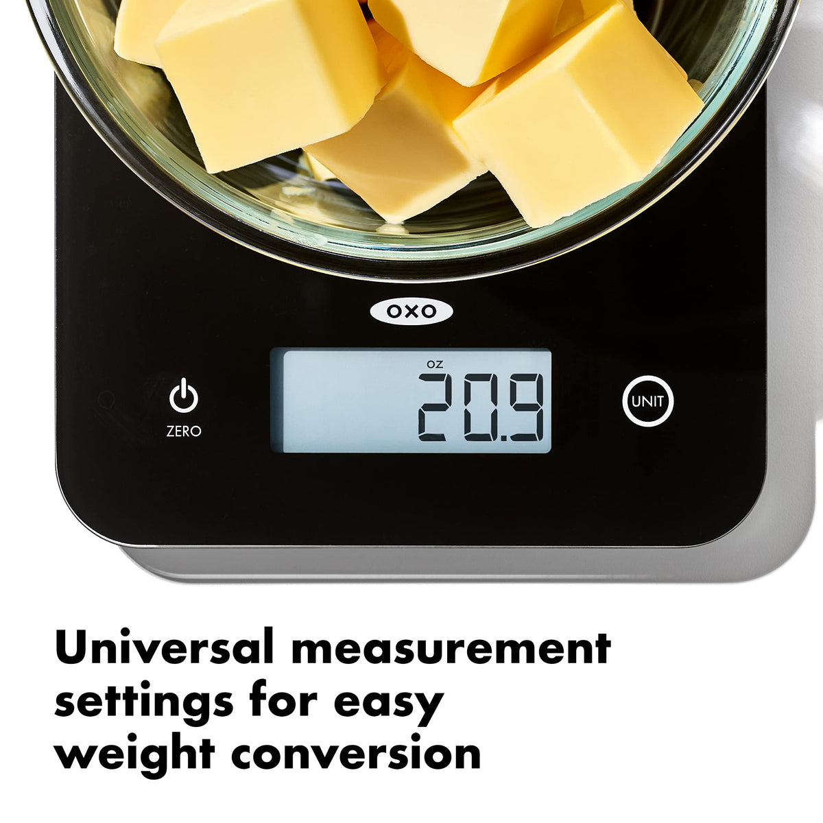 OXO Good Grips backlit display enables quick readings in any lighting