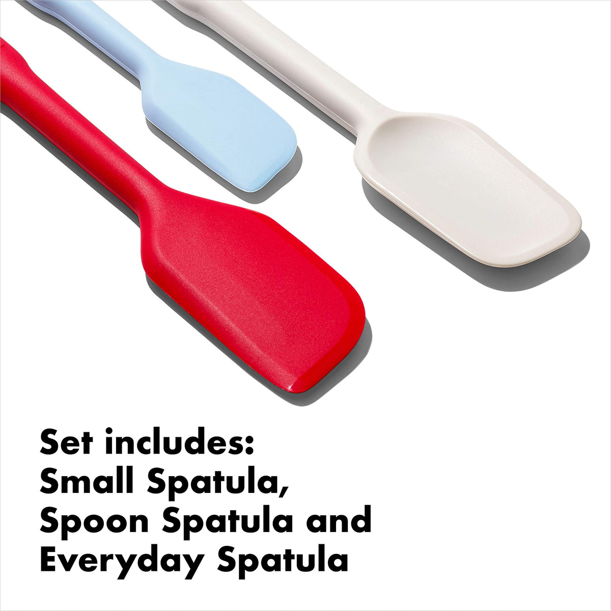 OXO Everyday Spatula aids stirring and scraping bowls and pans.