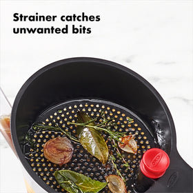 OXO Good Grips ergonomic, non-slip handle ensures comfortable pouring.