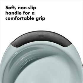 OXO Good Grips five-quart mixing bowl with wide lip for controlled pouring.