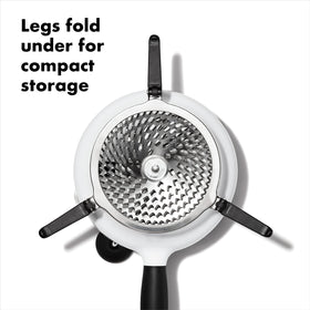 Fits over large bowls or pots up to 11 inches for stable milling.