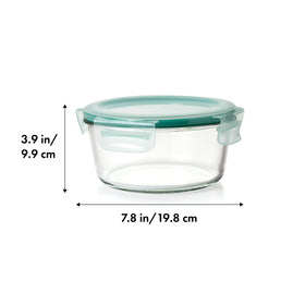 OXO Good Grips Four Locking Tabs ensure a secure, leakproof seal during transport.