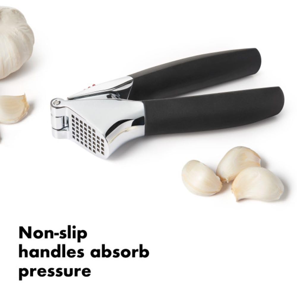 OXO Good Grips Garlic Press is dishwasher safe for simple cleaning.