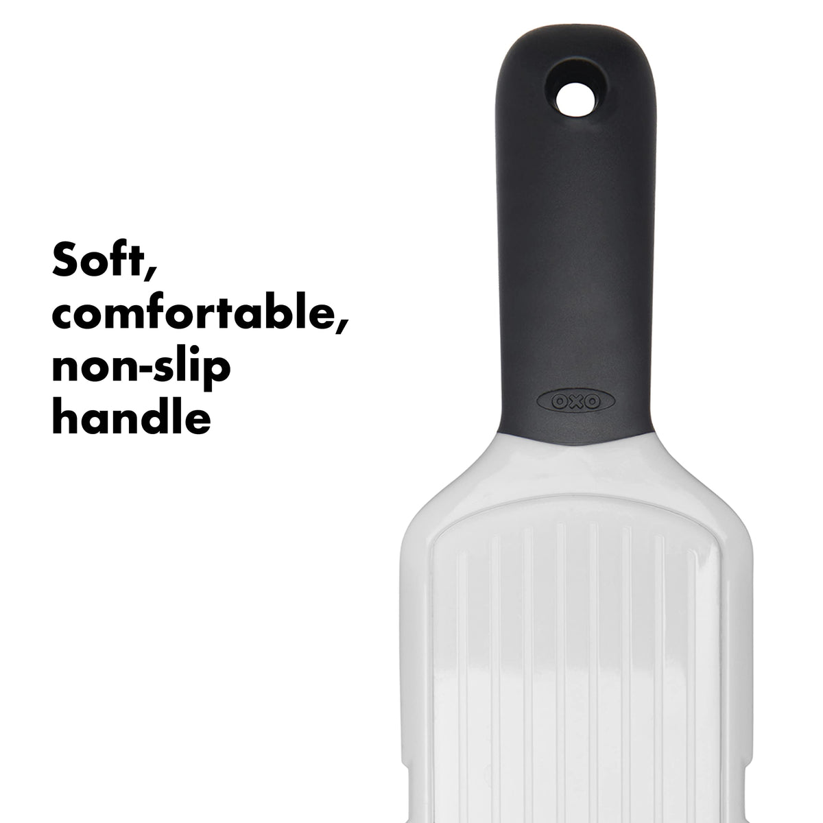 OXO Good Grips Garlic Slicer food holder snaps over blade for safe storage