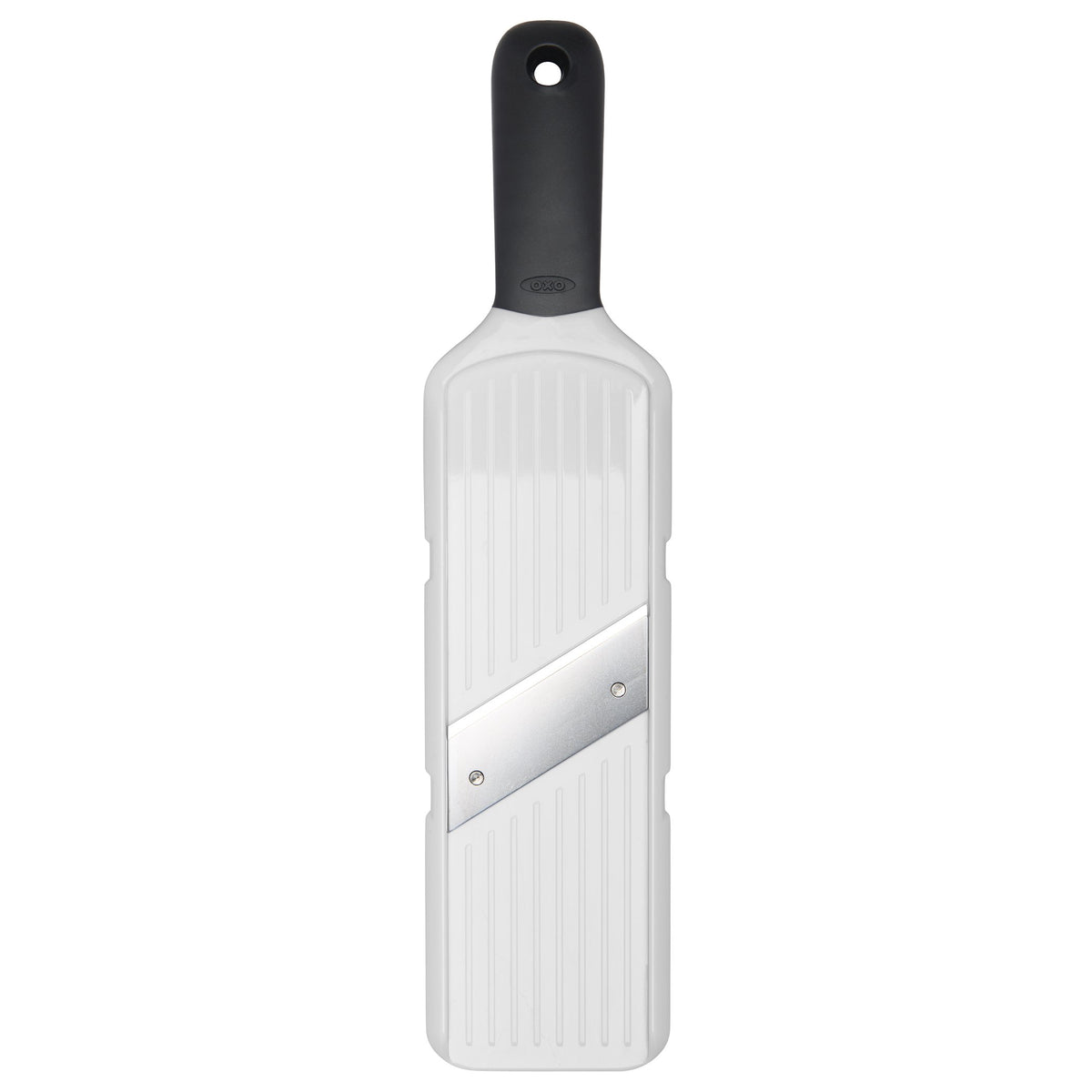 OXO Good Grips Garlic Slicer compact design supports easy cabinet storage