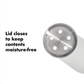 OXO Good Grips glass pepper shaker with 3-5 oz capacity for dining and prep