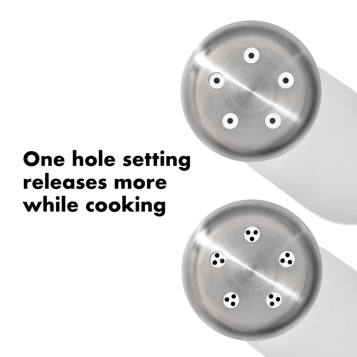 OXO Good Grips lid moisture-free closed setting for freshness