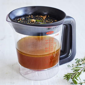 OXO Good Grips Fat Separator with measurement marks for precise portions.