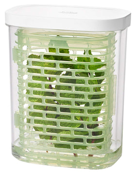 OXO Good Grips Greensaver basket with hydration keeps herbs fresh longer