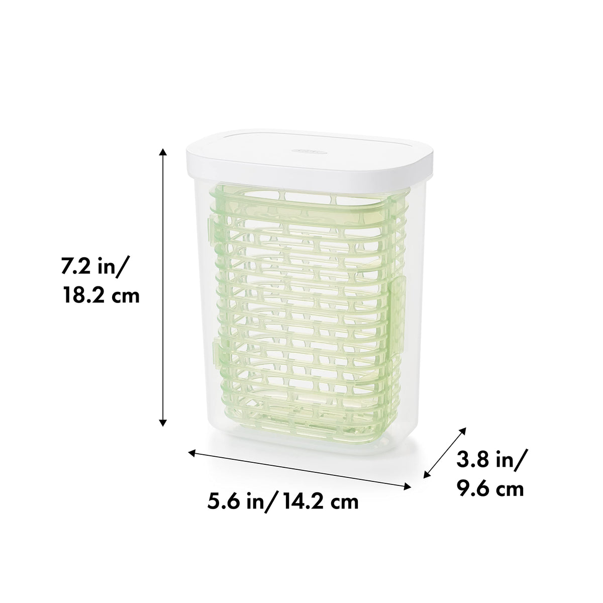 OXO Greensaver herb keeper with water bottom hydrates and delays wilting