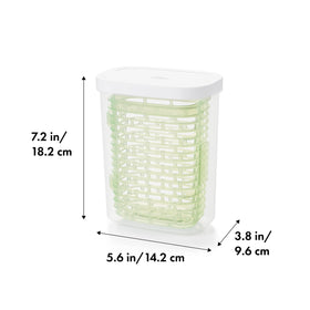 OXO Greensaver herb keeper with water bottom hydrates and delays wilting