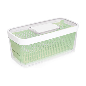OXO Good Grips GreenSaver large lid view shows humidity control for fresher produce.