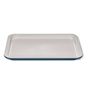 OXO Good Grips half sheet pan in storm blue for even baking and easy release.