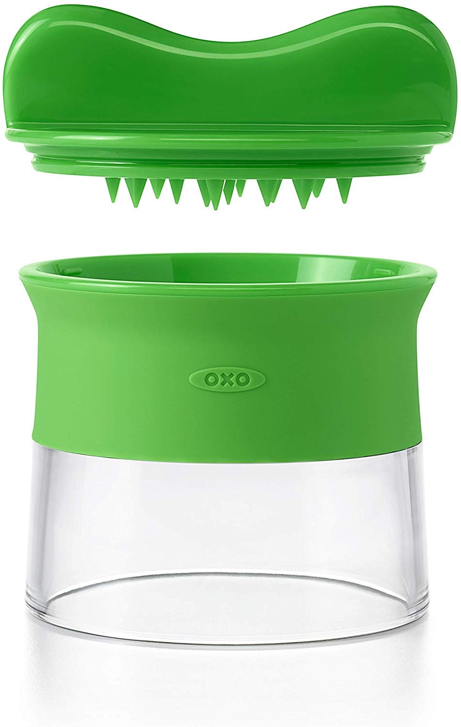 OXO Good Grips spiralizer non-slip grip steadies turning for consistent spirals.