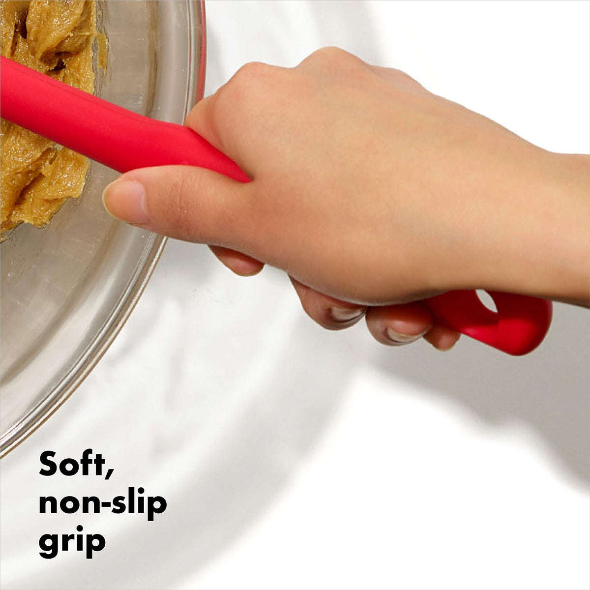 OXO heat-resistant silicone resists heat during cooking tasks.