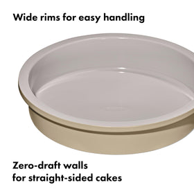 OXO Good Grips heavy-gauge aluminized steel ensures even heat and long-lasting bakeware performance.