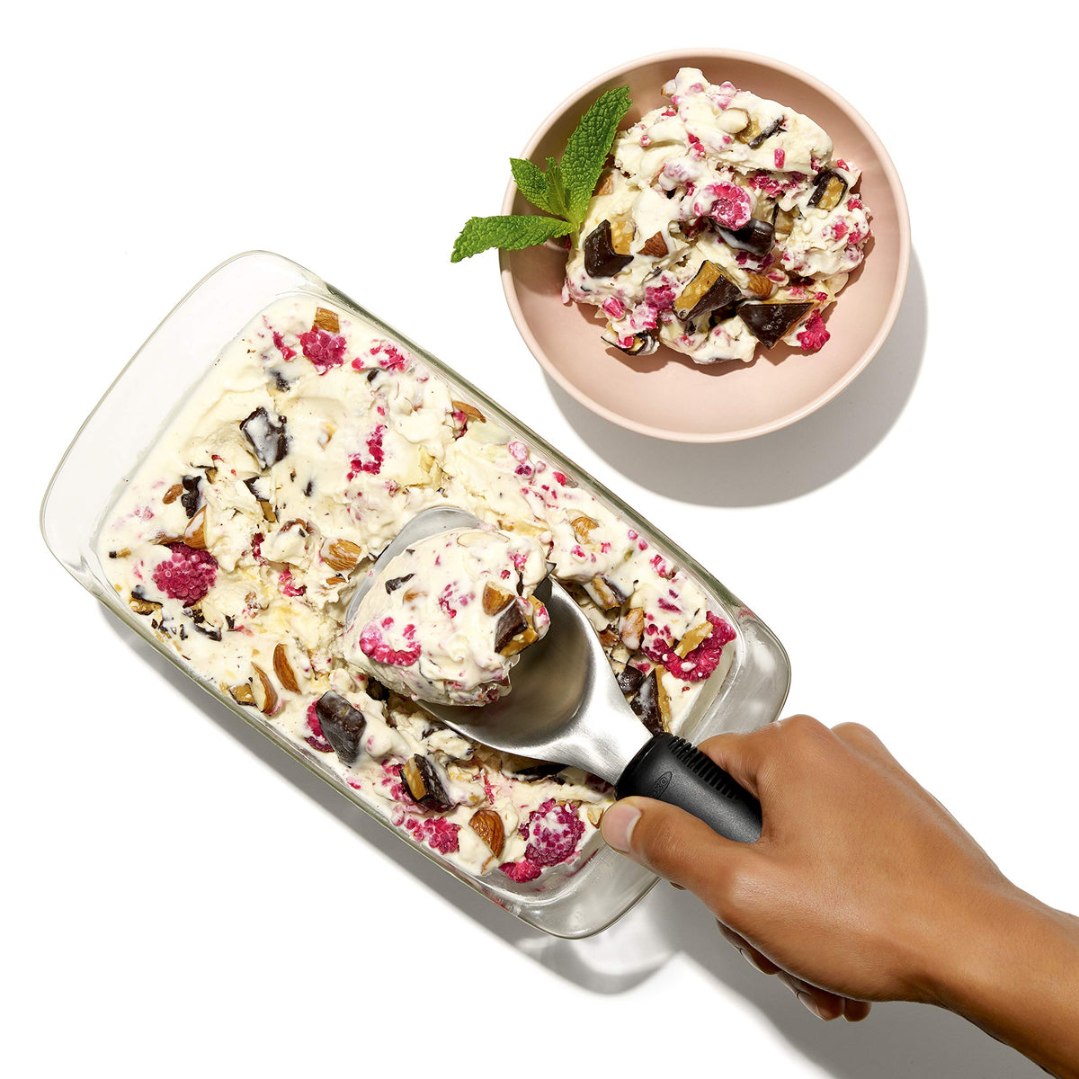 OXO Good Grips ice cream spade showcased in a kitchen setting