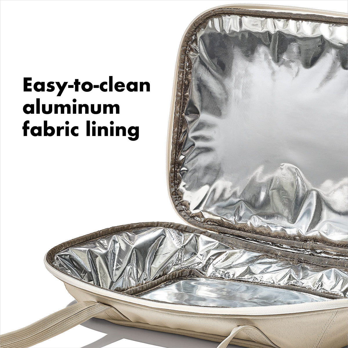 OXO Good Grips insulated carrier oat fits most 9x13 bakeware.