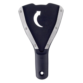 OXO Good Grips Jar Opener with Base Pad stabilizes jars for easy twisting.