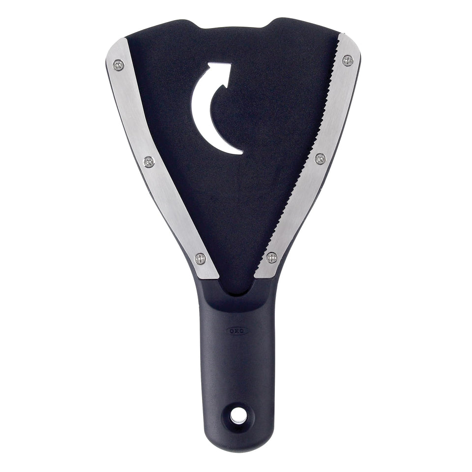 OXO Good Grips Jar Opener with Base Pad stabilizes jars for easy twisting.