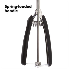 Dishwasher-safe design simplifies cleanup after baking with OXO scoop