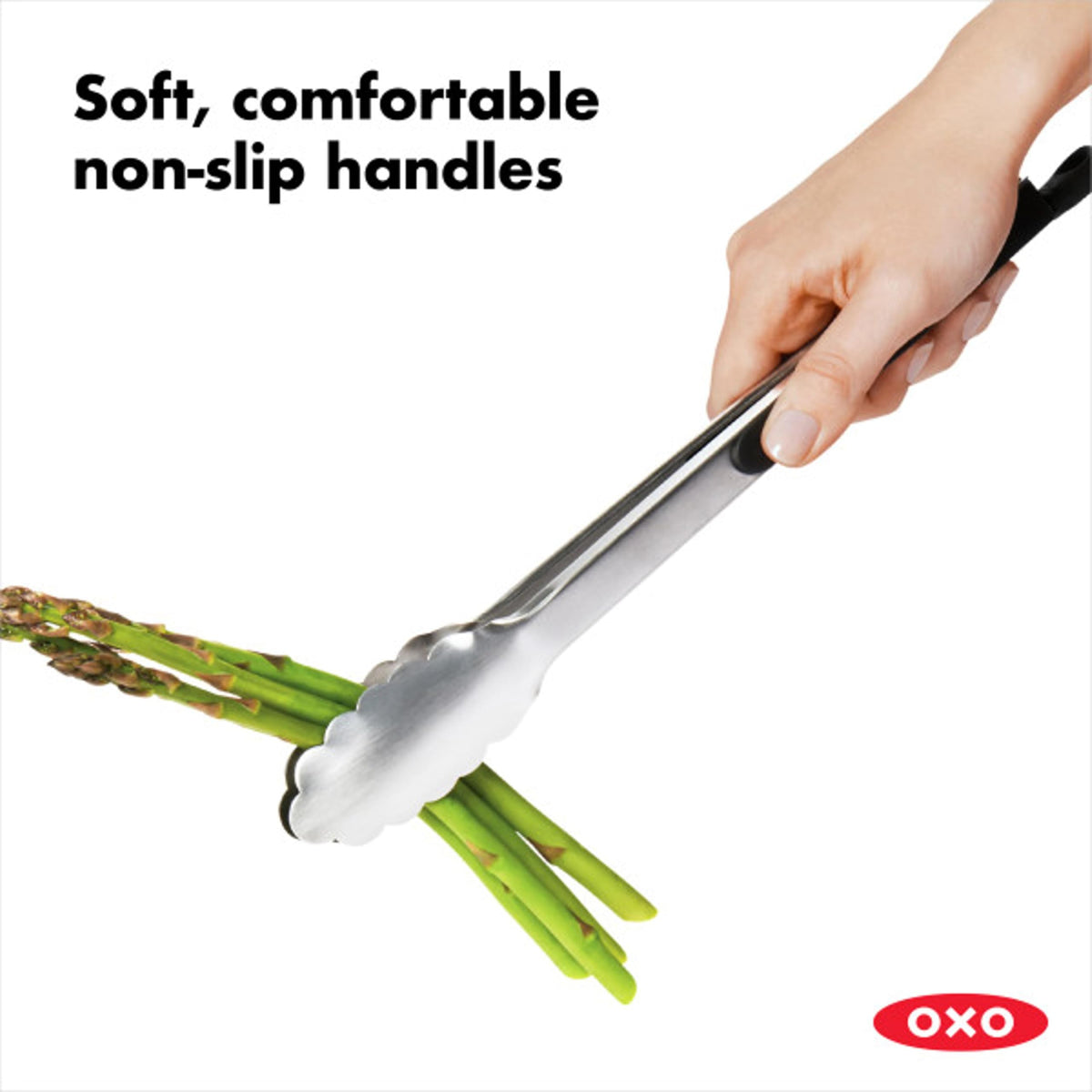 OXO Good Grips large pull-tab lock doubles as a hanging hole.