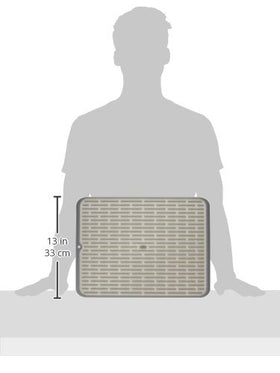 OXO Good Grips Large Silicone Drying Mat with dishes drying after washing