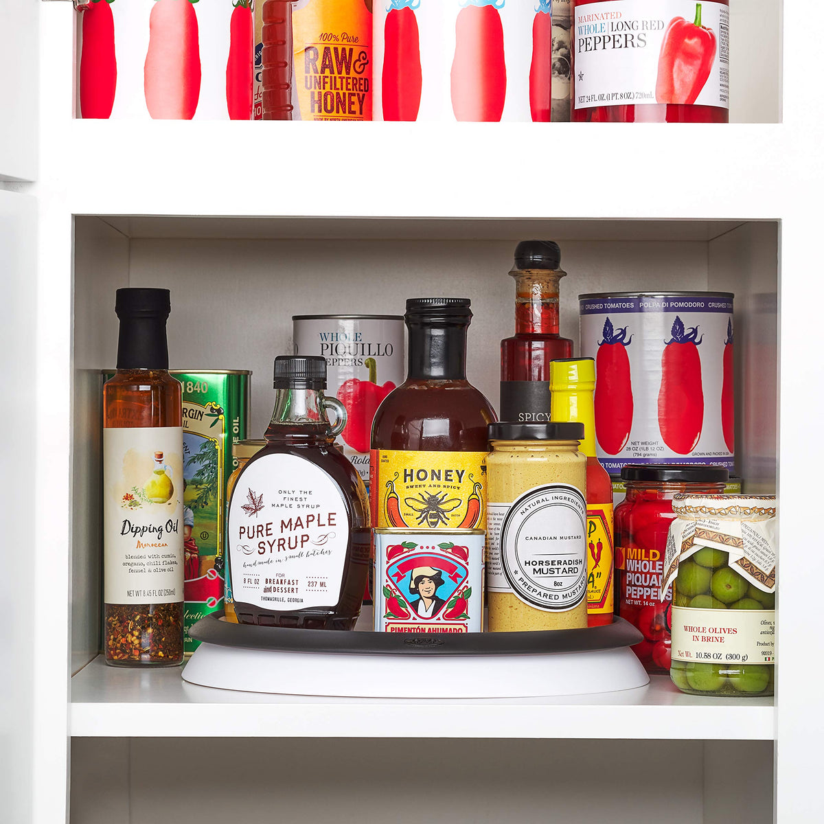 OXO Good Grips Lazy Susan cabinet-use for organized storage