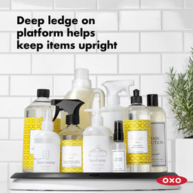 OXO Good Grips Lazy Susan soft lip enables smooth turning