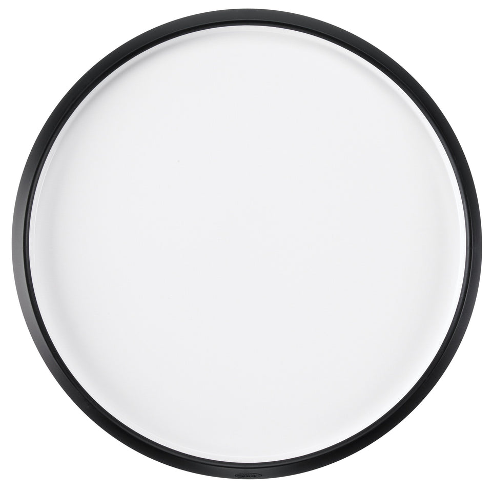 OXO Good Grips Lazy Susan turntable, 16-inch base, easy access to stored items.
