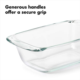 OXO Good Grips loaf pan is microwave and oven safe.