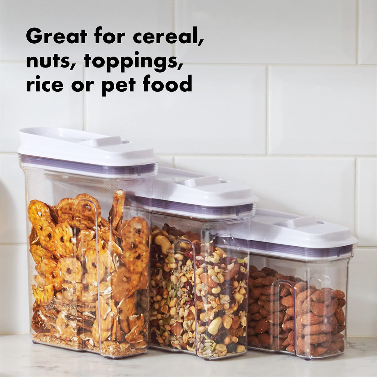 Ergonomic contoured grip on the OXO mini dispenser for comfortable handling
