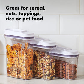 Ergonomic contoured grip on the OXO mini dispenser for comfortable handling