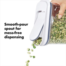 Versatile OXO mini dispenser works for nuts, snacks, grains, and more