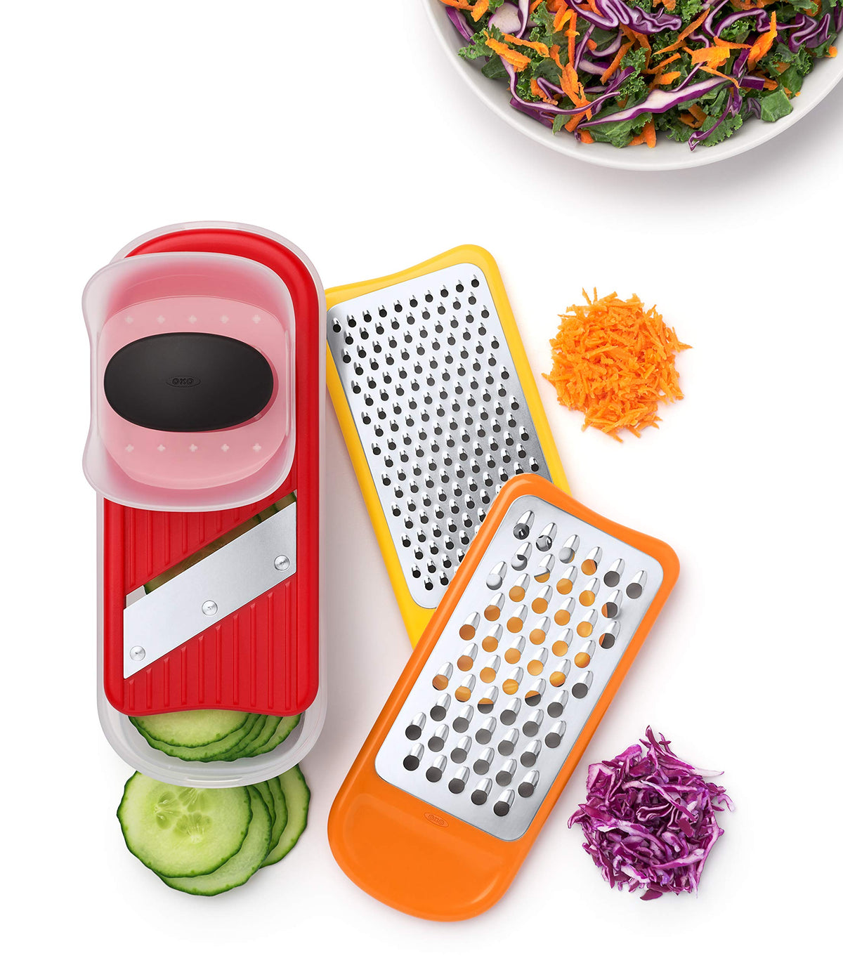 OXO Good Grips measuring container stores ingredients and doubles as a lid