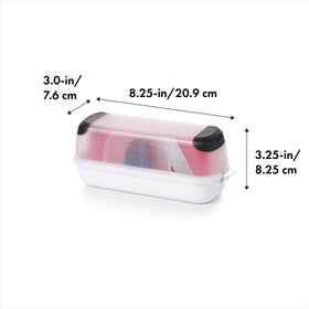 OXO Good Grips mini set medium-grater produces fluffy shavings from hard cheeses
