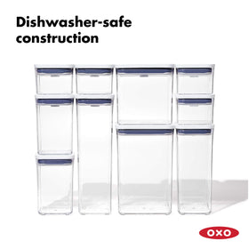 OXO Good Grips Mini POP BPA-free containers for safe storage.