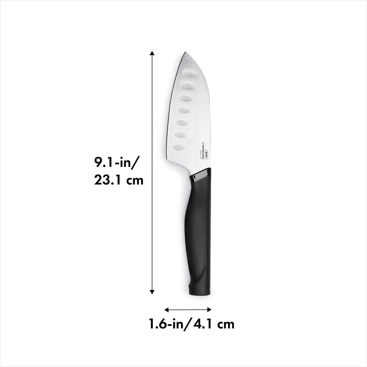 OXO Good Grips Mini Santoku Knife hand wash to extend life.